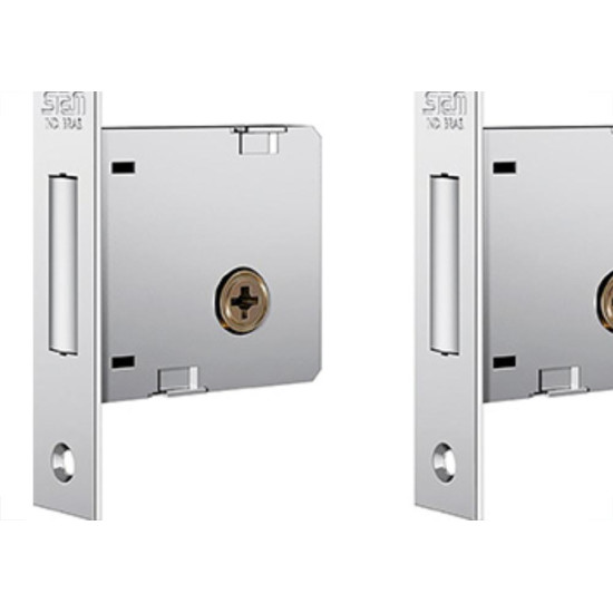Trava Stam Quadr.1004 Cromado Inox Par Trava Stam Quadr.1004 Cromado Inox Par