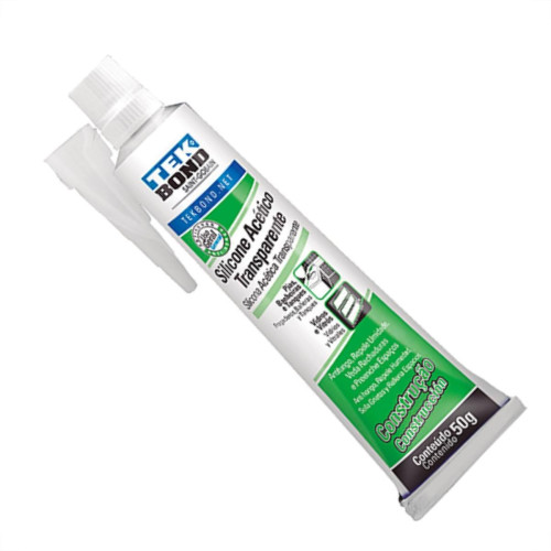 Cola Silicone 50G Tekbond Transp Bisn - Kit C/24 Unidades Cola Silicone 50G Tekbond Transp Bisn - Kit C/24 Unidades