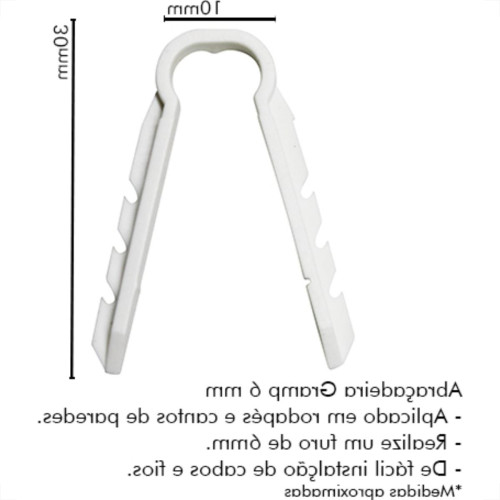 Fixa Grampo Abracadeira N.6 C/100 Sfor Fixa Grampo Abracadeira N.6 C/100 Sfor