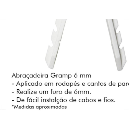 Fixa Grampo Abracadeira N.6 C/100 Sfor Fixa Grampo Abracadeira N.6 C/100 Sfor