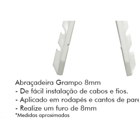 Fixa Grampo Abracadeira N.8 C/100 Sfor Fixa Grampo Abracadeira N.8 C/100 Sfor