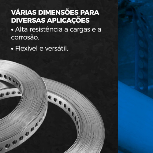 Fita Perfurada 17Mm Caixa C/10Mt Ancora