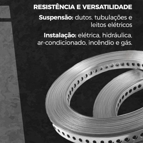 Fita Perfurada 17Mm Caixa C/30Mt Ancora