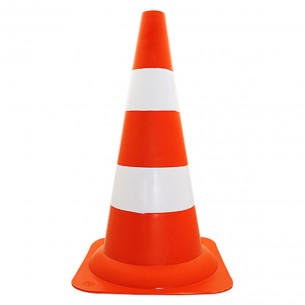 Cone Laranja/Branco 70Cm Gd Delta