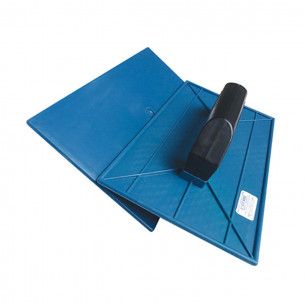 Desempenadeira Pvc Emave Azul Lisa 18X30 . / Kit C/ 6 Unidades