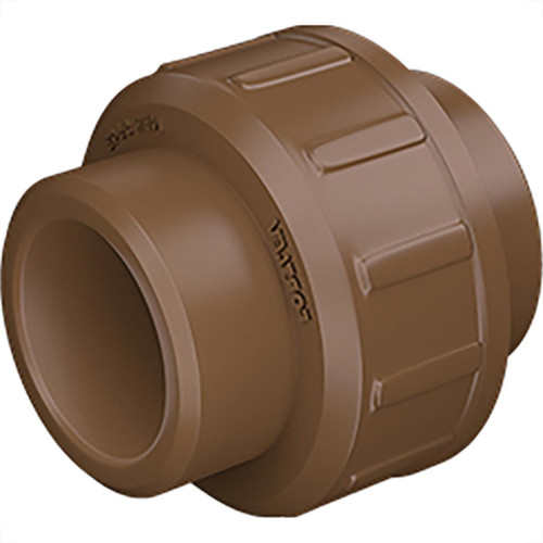Uniao Fortlev PVC Liso Liso E 1.1/2 Marrom Uniao Fortlev PVC Liso Liso E 1.1/2 Marrom