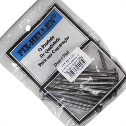 Prego Polido C/Cabeça 18X27 (3,40X62mm) 100Grs - Kit C/10 Pacotes Prego Polido C/Cabeça 18X27 (3,40X62mm) 100Grs - Kit C/10 Pacotes