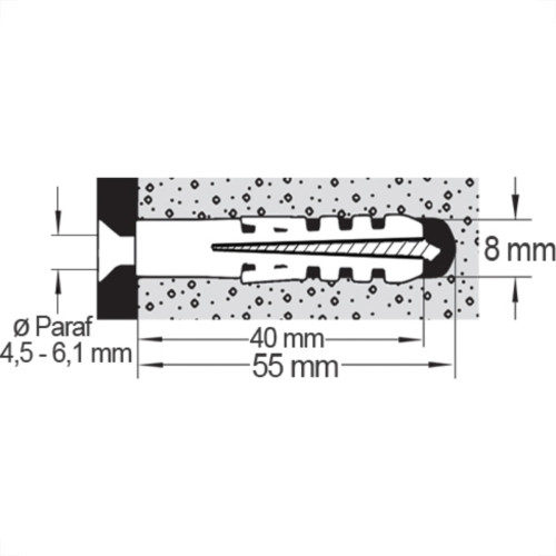 Bucha Fix.Nylon Sfor 08 C/500 Bucha Fix.Nylon Sfor 08 C/500