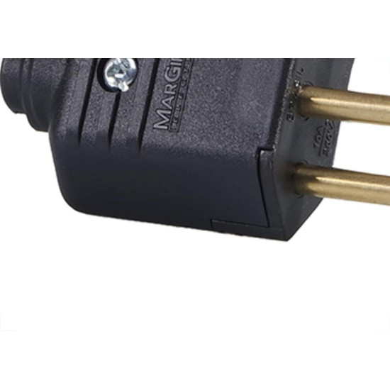 Pino Macho Margirus 2P+T 10A Pr - Kit C/10 Unidades Pino Macho Margirus 2P+T 10A Pr - Kit C/10 Unidades