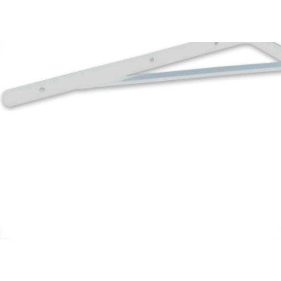 Cantoneira Mao Francesa R.C.A Forte Branco 30Cm - Kit C/12 Unidades Cantoneira Mao Francesa R.C.A Forte Branco 30Cm - Kit C/12 Unidades