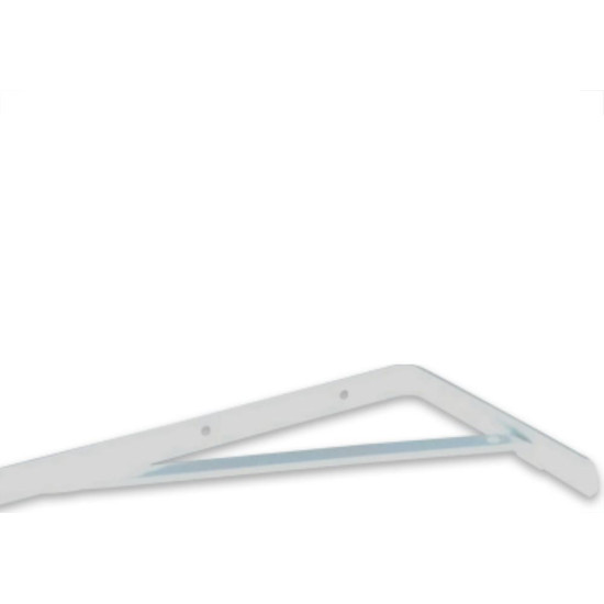 Cantoneira Mao Francesa R.C.A Forte Branco 30Cm - Kit C/12 Unidades Cantoneira Mao Francesa R.C.A Forte Branco 30Cm - Kit C/12 Unidades