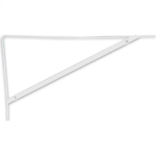 Cantoneira Mao Francesa R.C.A Forte Branco 50Cm - Kit C/12 Unidades