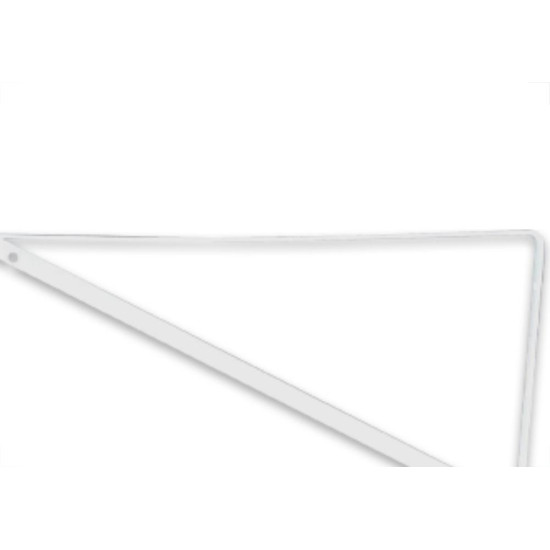 Cantoneira Mao Francesa R.C.A Forte Branco 50Cm - Kit C/12 Unidades Cantoneira Mao Francesa R.C.A Forte Branco 50Cm - Kit C/12 Unidades