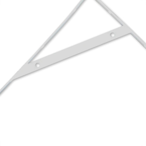 Cantoneira Mao Francesa R.C.A Leve Branco 25Cm - Kit C/12 Unidades Cantoneira Mao Francesa R.C.A Leve Branco 25Cm - Kit C/12 Unidades