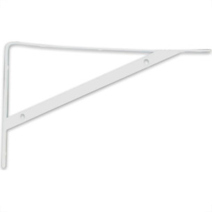 Cantoneira Mao Francesa R.C.A Leve Branco 30Cm - Kit C/12 Unidades