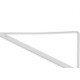 Cantoneira Mao Francesa R.C.A Leve Branco 40Cm - Kit C/12 Unidades Cantoneira Mao Francesa R.C.A Leve Branco 40Cm - Kit C/12 Unidades
