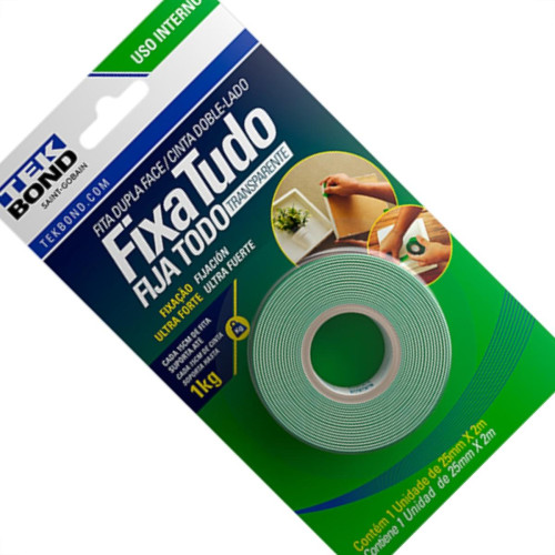 Fita Dupla-Face Tekbond F.Tud Int 25Mmx2 Fita Dupla-Face Tekbond F.Tud Int 25Mmx2