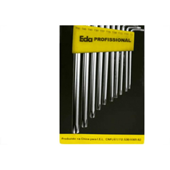 Jogo Chave Torx L C/Furo 10Pc Eda 8Qh Jogo Chave Torx L C/Furo 10Pc Eda 8Qh