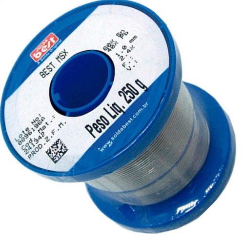 Solda Best Rolo Azul Msx10 250G Solda Best Rolo Azul Msx10 250G
