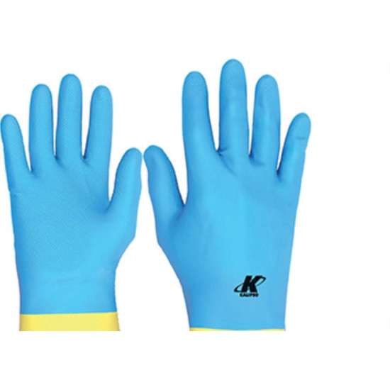 Luva Kalipso Neoprex Amarelo/Azul 09-G Luva Kalipso Neoprex Amarelo/Azul 09-G
