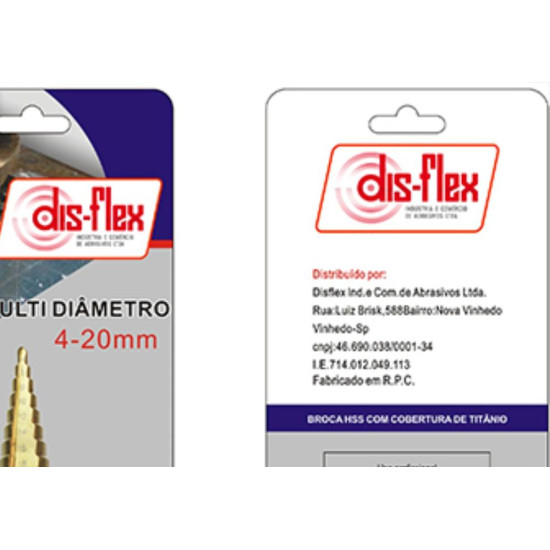 Broca Multi Diametro 4-20Mm Disflex Broca Multi Diametro 4-20Mm Disflex