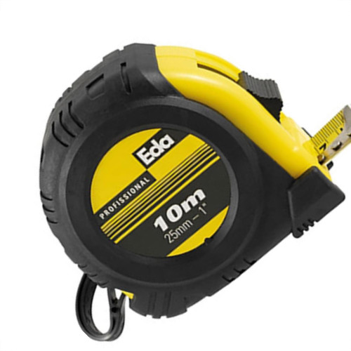 Trena 10Mt Emborrachado 25Mm Amarelo Eda Trena 10Mt Emborrachado 25Mm Amarelo Eda