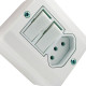 Sistema X Radial Branco 2S+1T 10A C/Caixa 1902117 Sistema X Radial Branco 2S+1T 10A C/Caixa 1902117