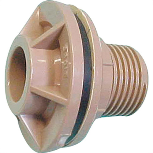Adaptador  C/Flange Pvc Tigre 1/2 Marrom