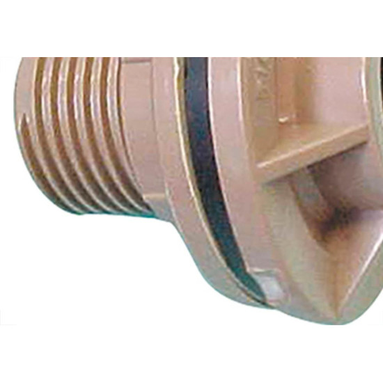 Adaptador  C/Flange Pvc Tigre 1/2 Marrom