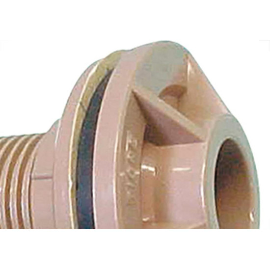 Adaptador  C/Flange Pvc Tigre 1/2 Marrom