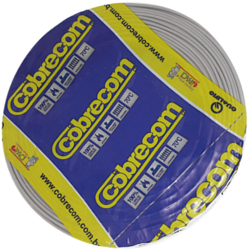 Fio Cabo Auto Cobrecom 100mts 1,5mm Cinza Fio Cabo Auto Cobrecom 100mts 1,5mm Cinza