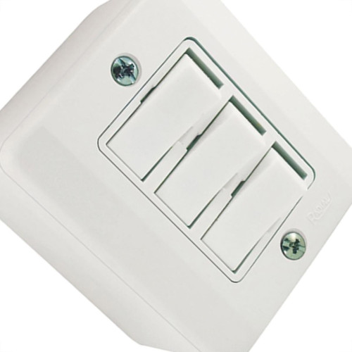 Sistema X Radial Branco 3Int Par C/Caixa 1902008 Sistema X Radial Branco 3Int Par C/Caixa 1902008