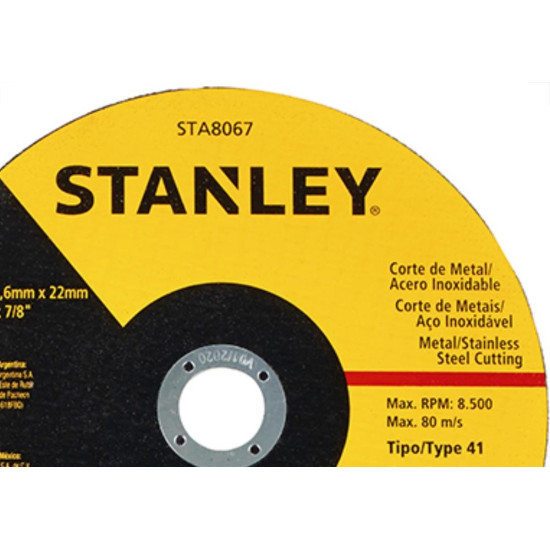 Disco Sped/Inox Stanley 7X7/8X1.6