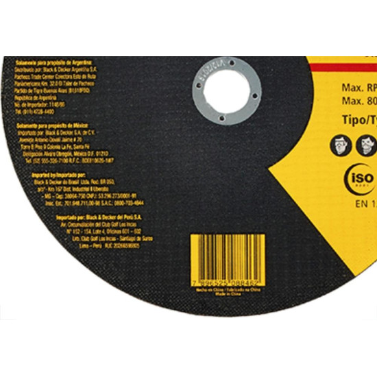 Disco Sped/Inox Stanley 9X7/8X2.5