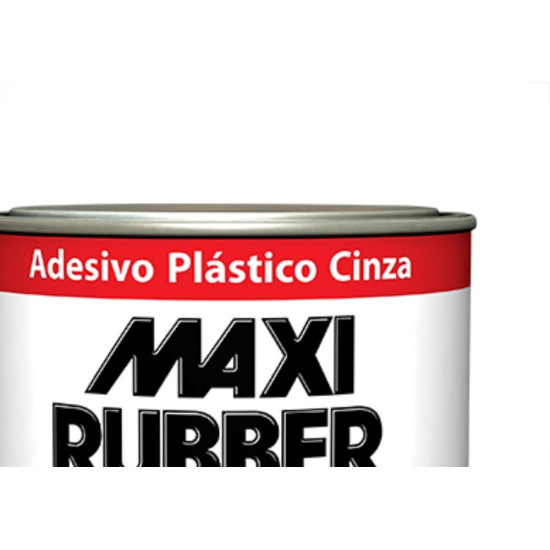 Massa Plastica 500Gr Maxi Rubber Cinza Massa Plastica 500Gr Maxi Rubber Cinza