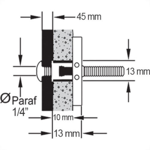 Bucha Drywall Sforbolt 1/4 C/100 C/Par Bucha Drywall Sforbolt 1/4 C/100 C/Par