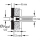 Bucha Drywall Sforbolt 1/4 C/100 C/Par Bucha Drywall Sforbolt 1/4 C/100 C/Par