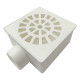 Ralo Sifonado Seco Quadrado Branco 10X10X40 Fere Ralo Sifonado Seco Quadrado Branco 10X10X40 Fere