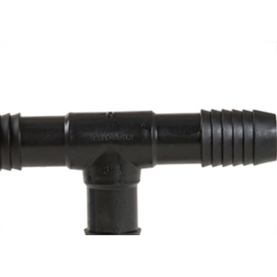 Tee Interno Plasbohn Triplo 3/4 Preto - Kit C/25 Unidades Tee Interno Plasbohn Triplo 3/4 Preto - Kit C/25 Unidades