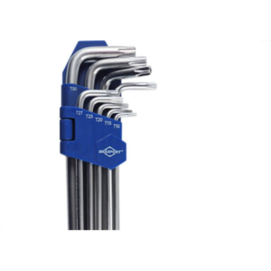 Jogo Chave Torx Extensao Lg Brasfort T10At50 9Pc Jogo Chave Torx Extensao Lg Brasfort T10At50 9Pc