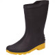 Bota Galocha Pega Forte Preto/Amarelo Cano Medio N.45/46 Bota Galocha Pega Forte Preto/Amarelo Cano Medio N.45/46