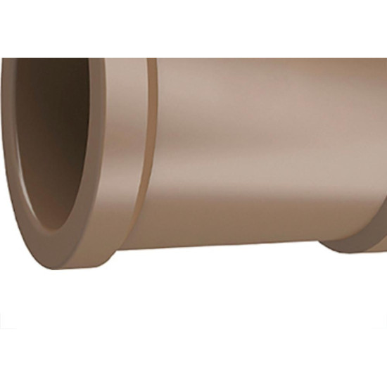 Luva Tigre PVC Liso Liso 3/4 Marrom - Kit C/50 Unidades