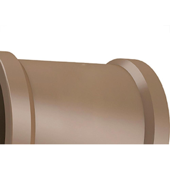 Luva Tigre PVC Liso Liso 1 Marrom