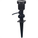 Luminaria Espeto P/Jard Kian Preto Led 5W 3K Bivolt Luminaria Espeto P/Jard Kian Preto Led 5W 3K Bivolt