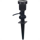 Luminaria Espeto P/Jard Kian Preto-Verde Led 5W Bivolt Luminaria Espeto P/Jard Kian Preto-Verde Led 5W Bivolt