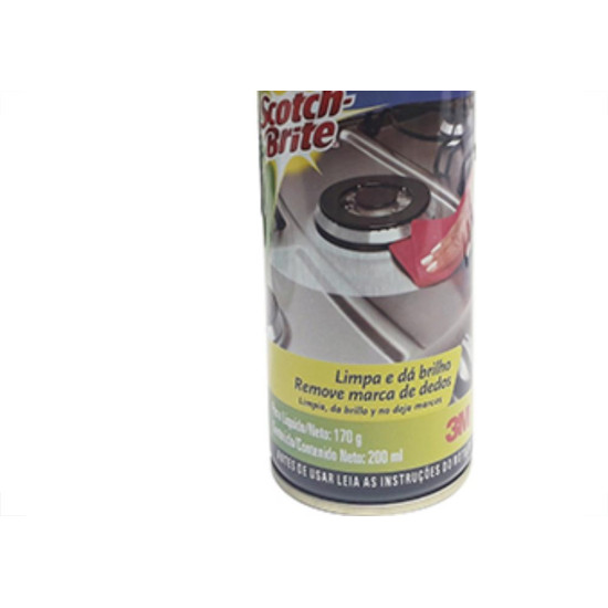 Spray Brilha Inox Scotch Brite 3M 170Gr