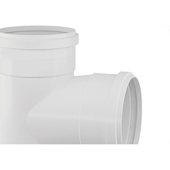 Tee Esgoto Tigre 100 X 75 Branco