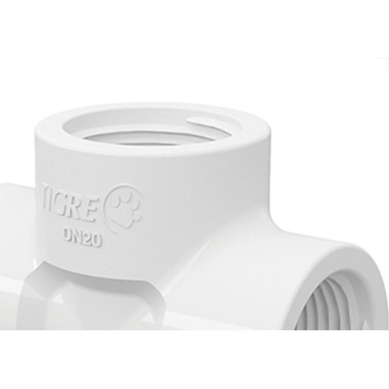 Tee Tigre Rrr 1/2 X 1/2 Branco Tee Tigre Rrr 1/2 X 1/2 Branco