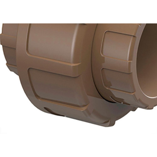 Uniao Tigre PVC Liso Liso 3/4 Marrom Uniao Tigre PVC Liso Liso 3/4 Marrom