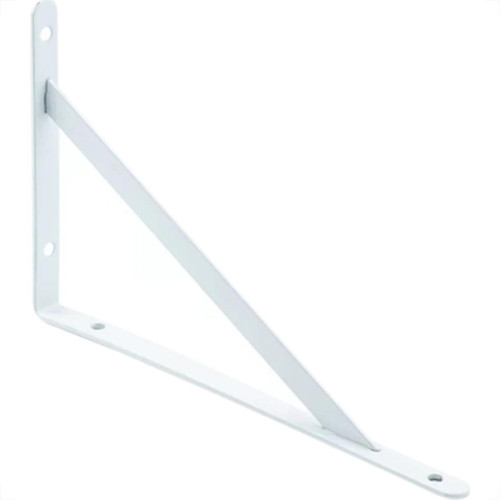 Cantoneira Mao Francesa Hayner Leve Branco 20Cm - Kit C/12 Unidades Cantoneira Mao Francesa Hayner Leve Branco 20Cm - Kit C/12 Unidades